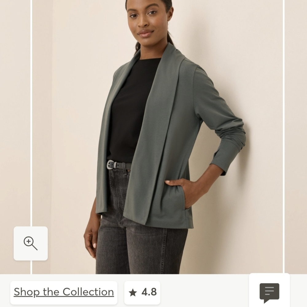 Organic Luxe Essential Swing Cardigan